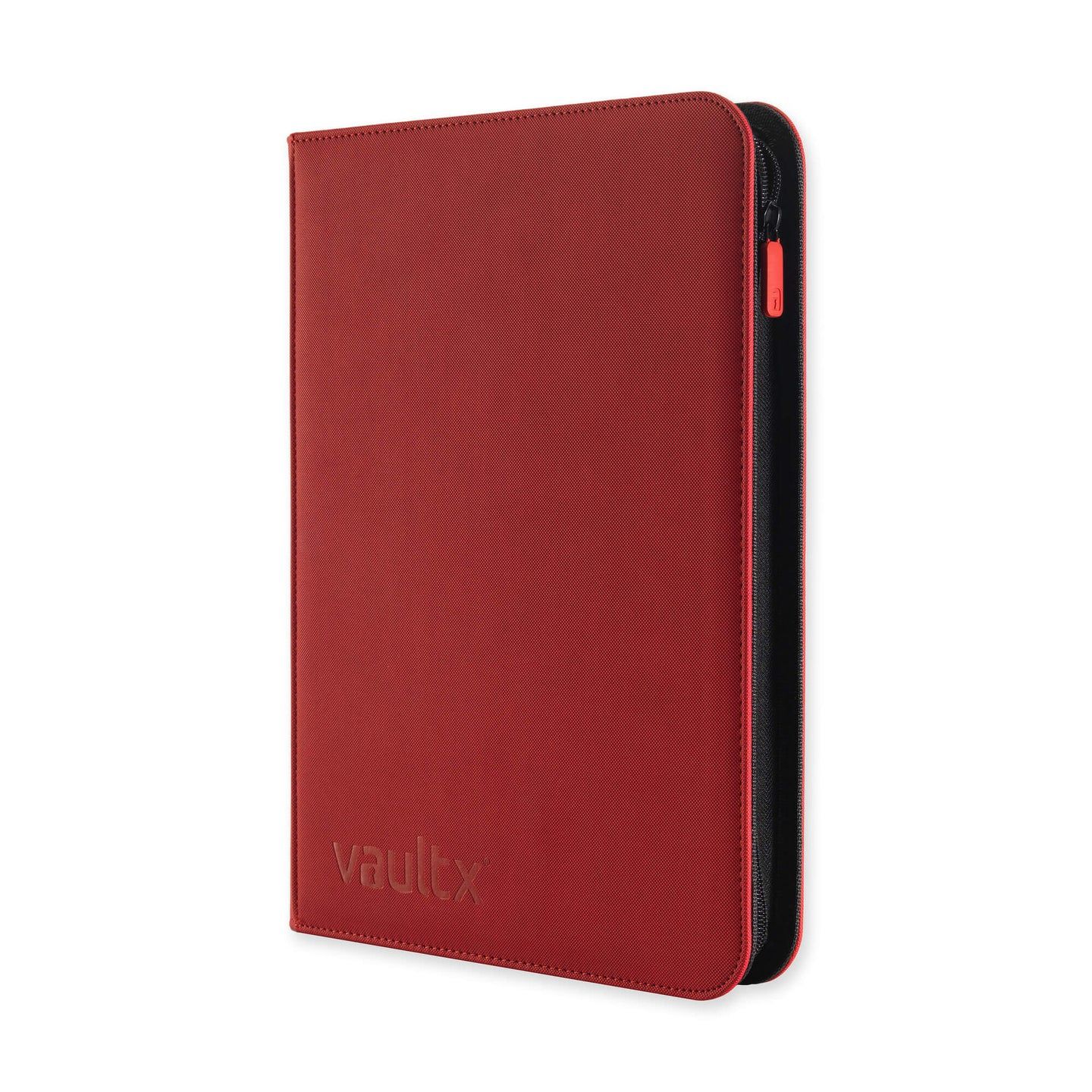 VAULT X EXO TEC 9 POCKET SIDELOADING ZIP BINDER RED