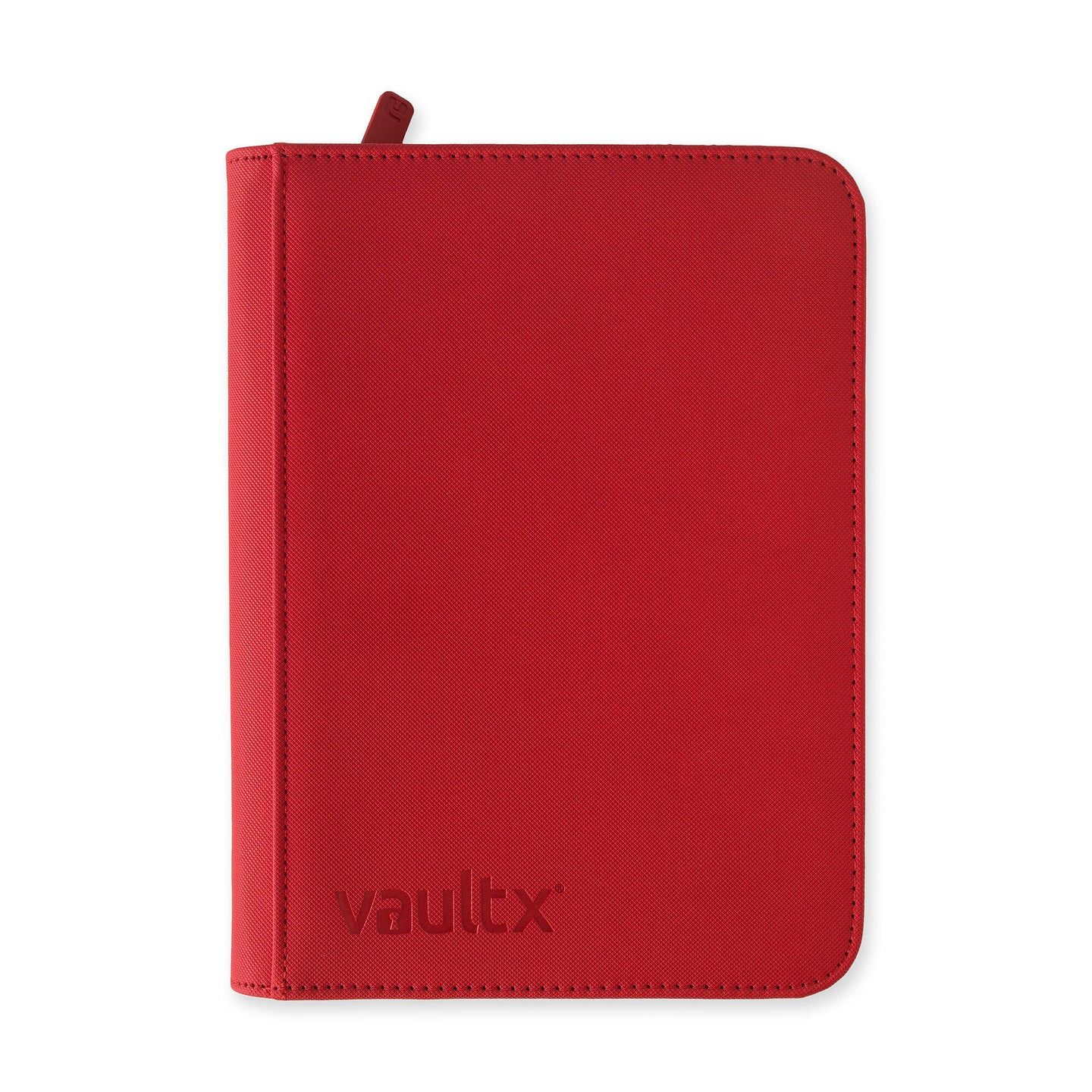 VAULT X EXO TEC 4 POCKET SIDELOADING ZIP BINDER RED
