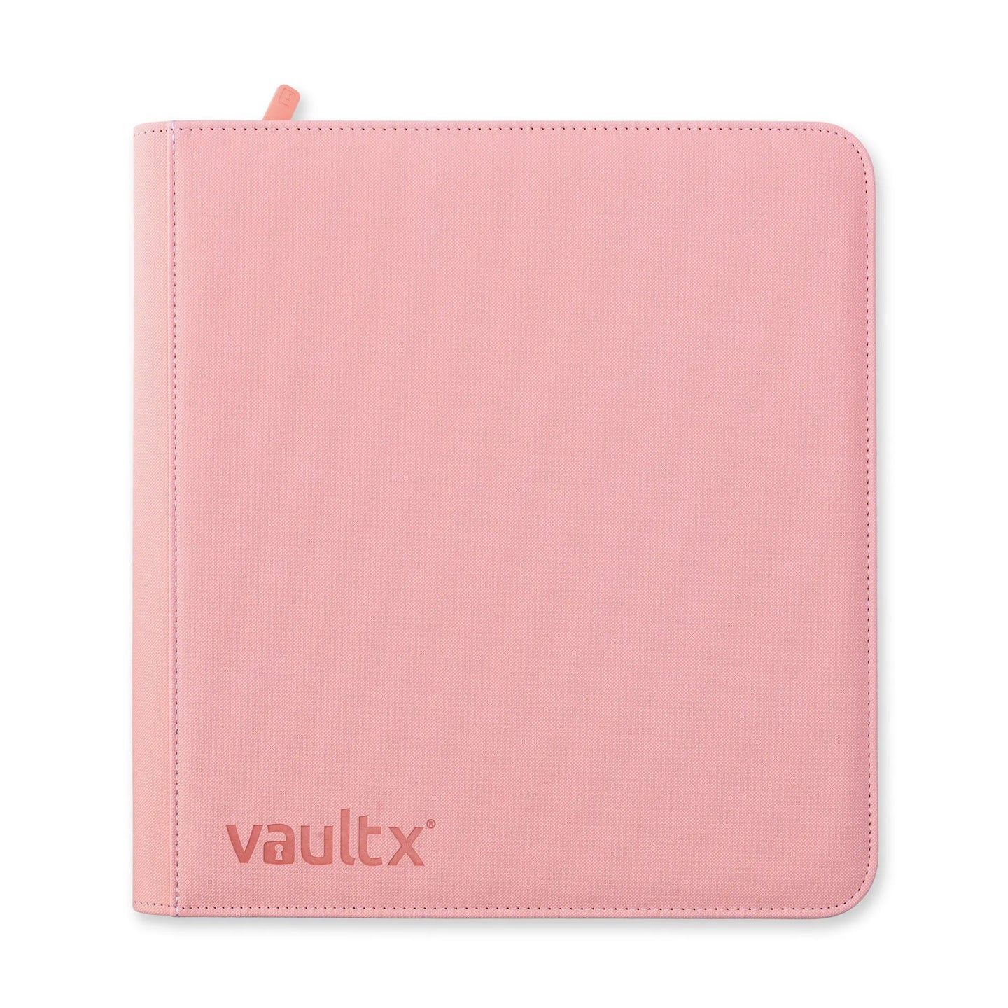 VAULT X  ECO TEC 12 POCKET SIDELOADING ZIP BINDER PINK