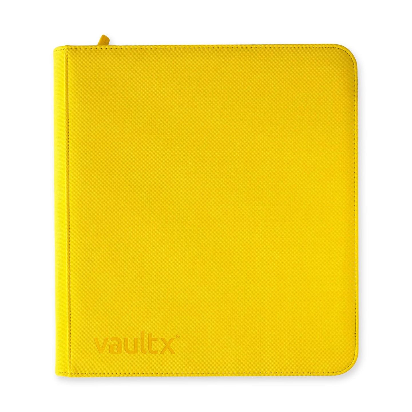 VAULT X  ECO TEC 12 POCKET SIDELOADING ZIP BINDER YELLOW