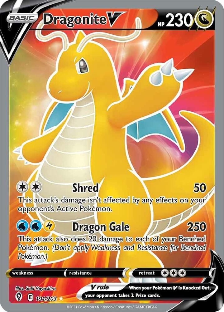 POKEMON DRAGONITE V 191/203 UR