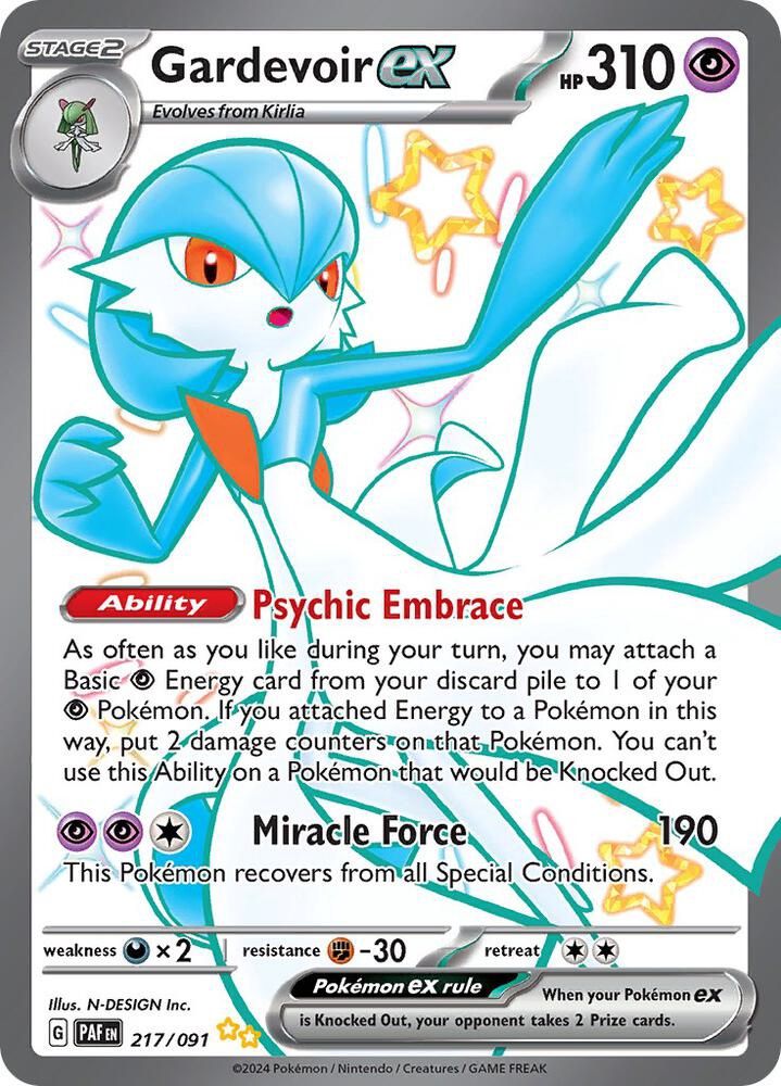 POKEMON GARDEVOIR EX 217/091