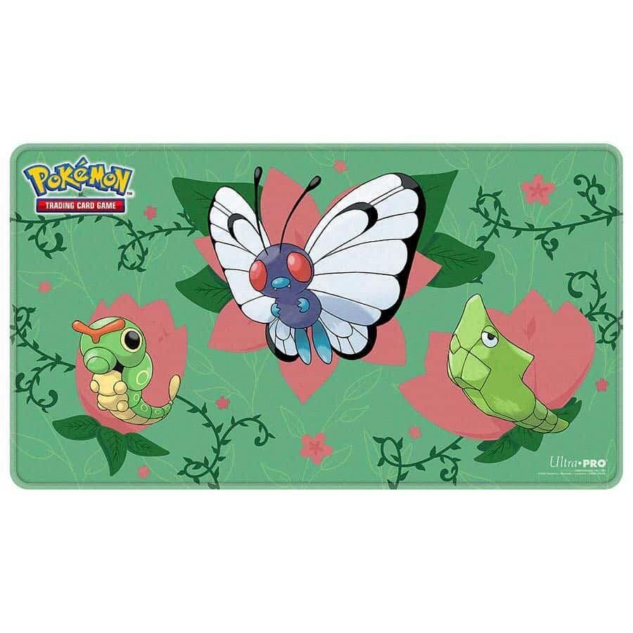 POKEMON CATERPIE METAPOD AND BUTTERFREE PLAYMAT EVOLUTION