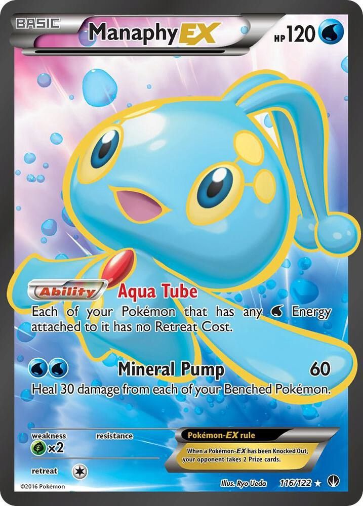 POKEMON MANAPHY EX LP 116/122 UR
