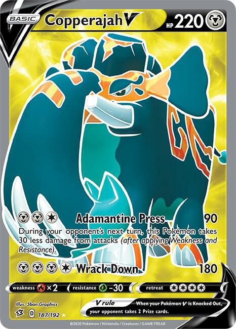 POKEMON COPPERAJAH V 187/192 FULL ART