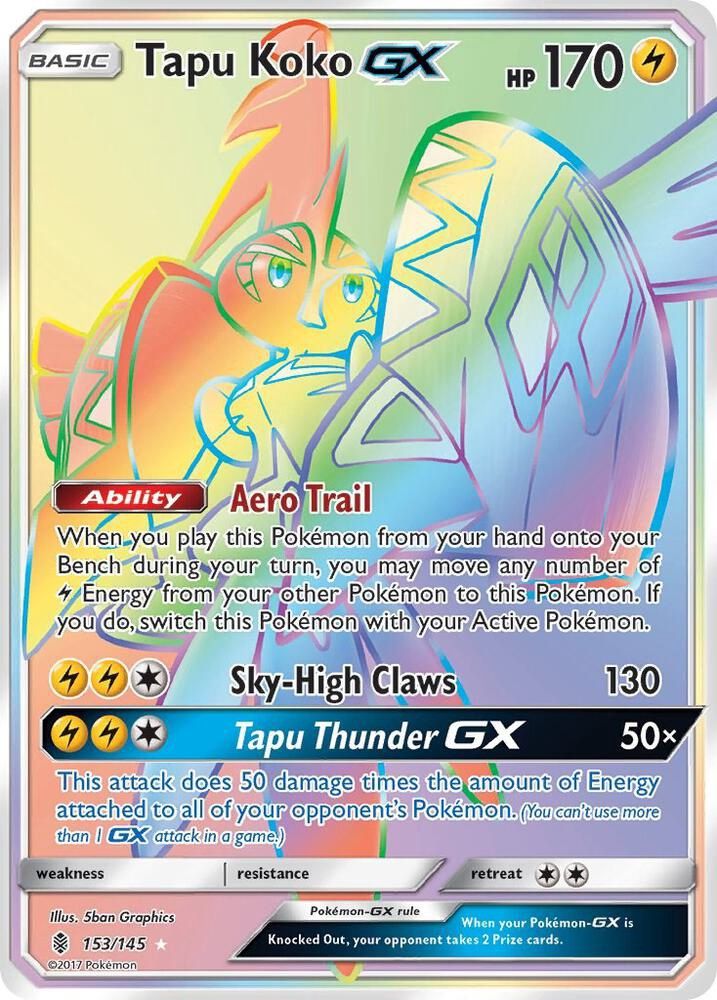 POKEMON TAPU KOKO GX 153/145