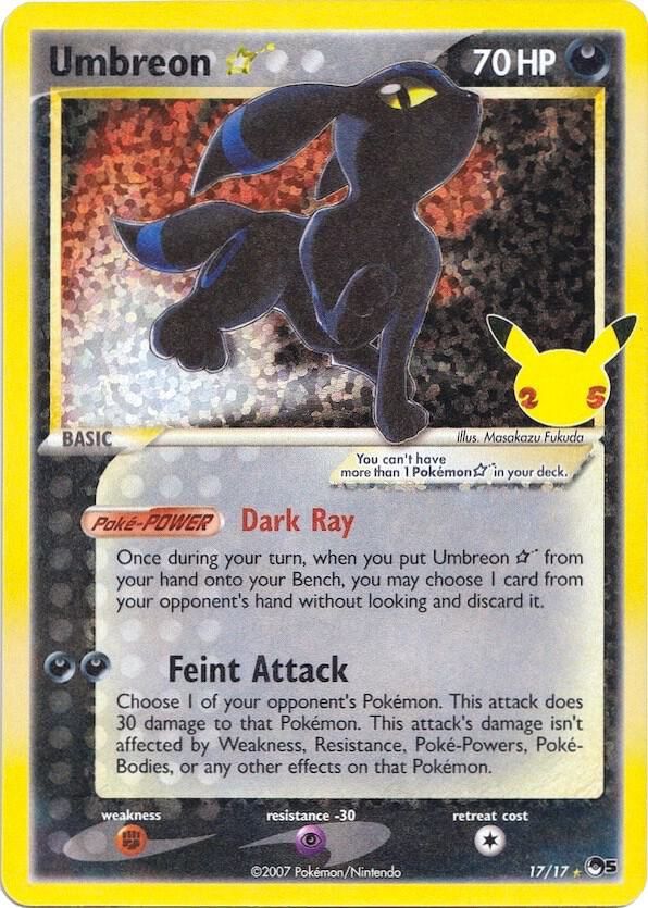 POKEMON UMBREON 17/17 CELEBRATIONS