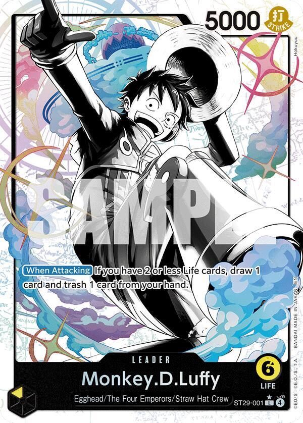 ONE PIECE MONKEY.D.LUFFY ST29-001 LEADER ALT ART