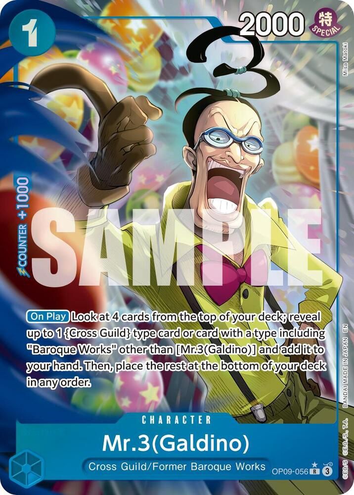 ONE PIECE MR.3 (GALDINO) OP09-056 ALT ART