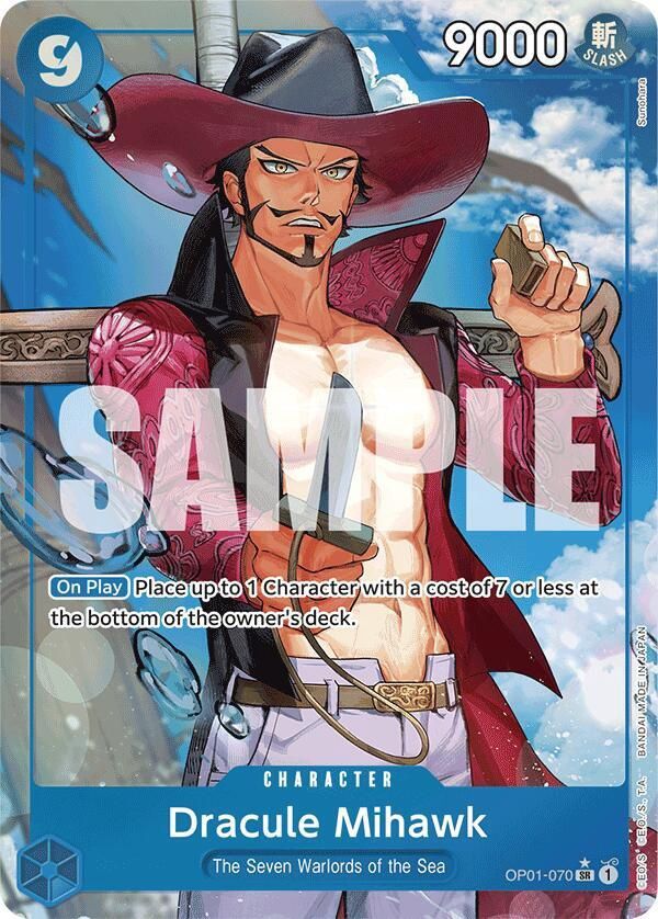 ONE PIECE DRACULE MIHAWK OP01-070 ALT ART PRB