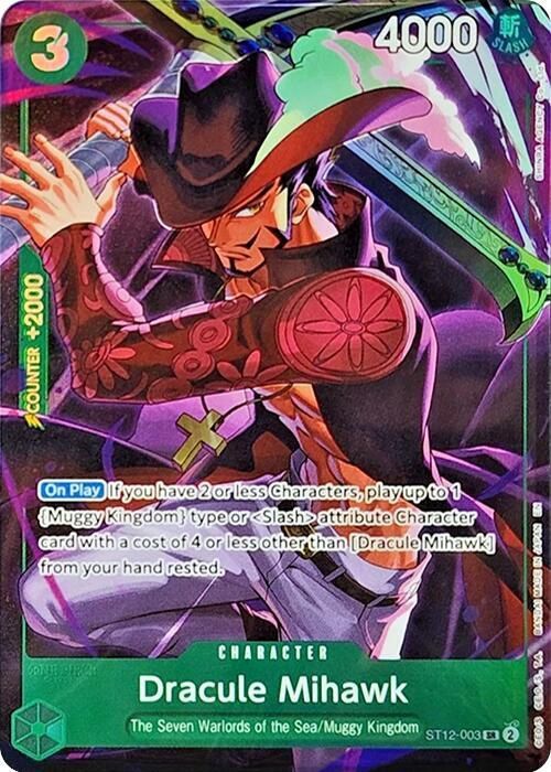 ONE PIECE DRACULE MIHAWK ST12-003 ILLUSTRATION BOX