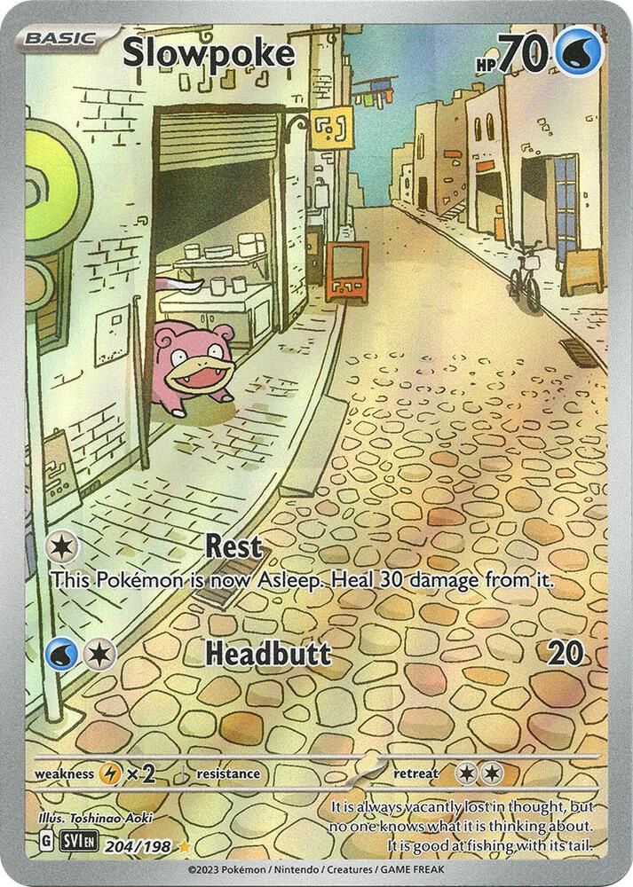 POKEMON SLOWPOKE 204/198 ILLLUSTRATION RARE