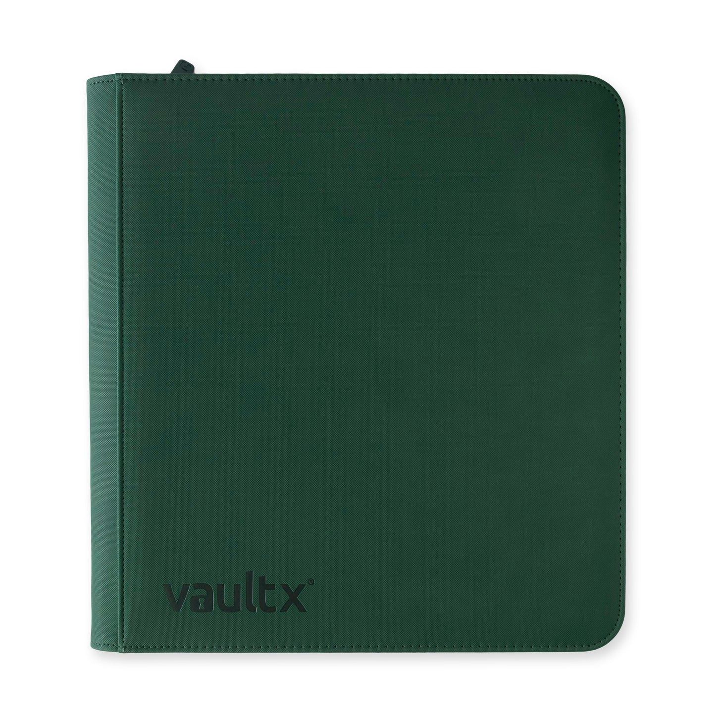 VAULT X ECO TEC 12 POCKET SIDELOADING ZIP BINDER GREEN