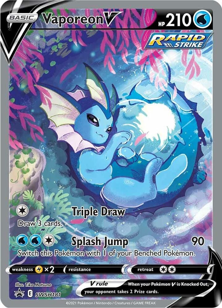 POKEMON VAPOREON V LP SWSH181 PROMO
