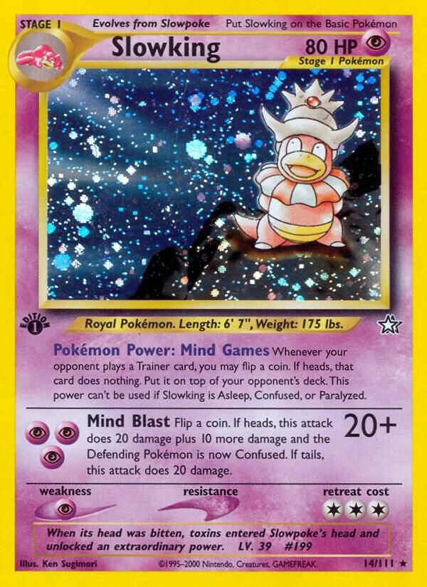 POKEMON SLOWKING HP 014/111 HOLO