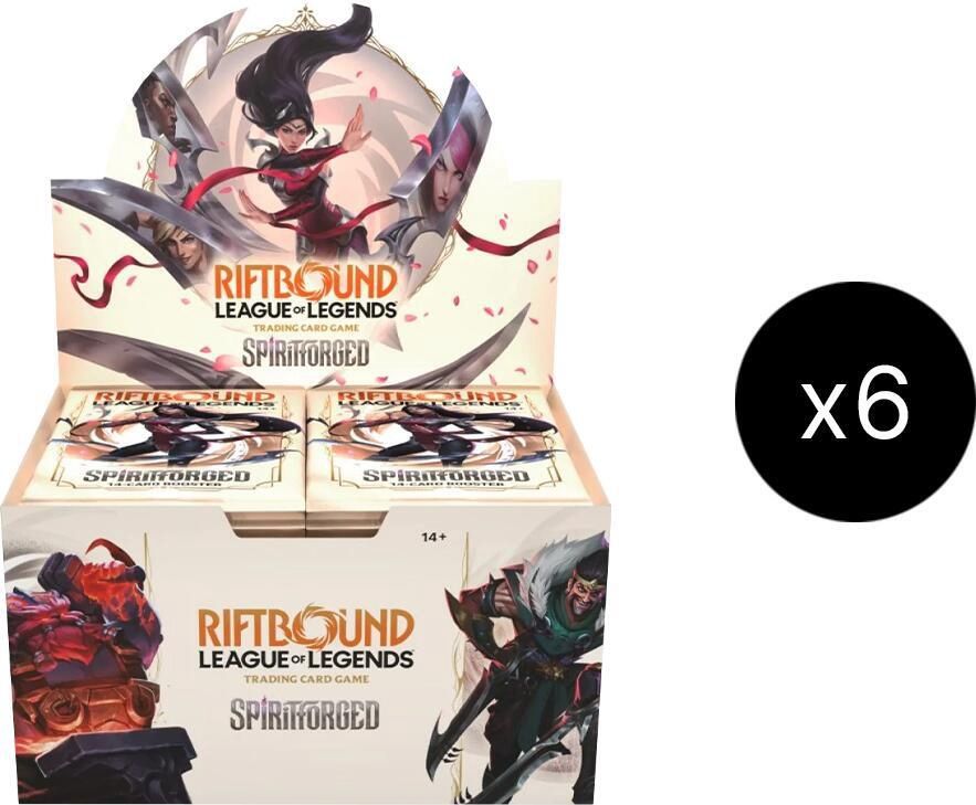 RIFTBOUND LEAGUE OF LEGENDS SPIRITFORGED BOOSTER BOX CASE (6 BOXES)