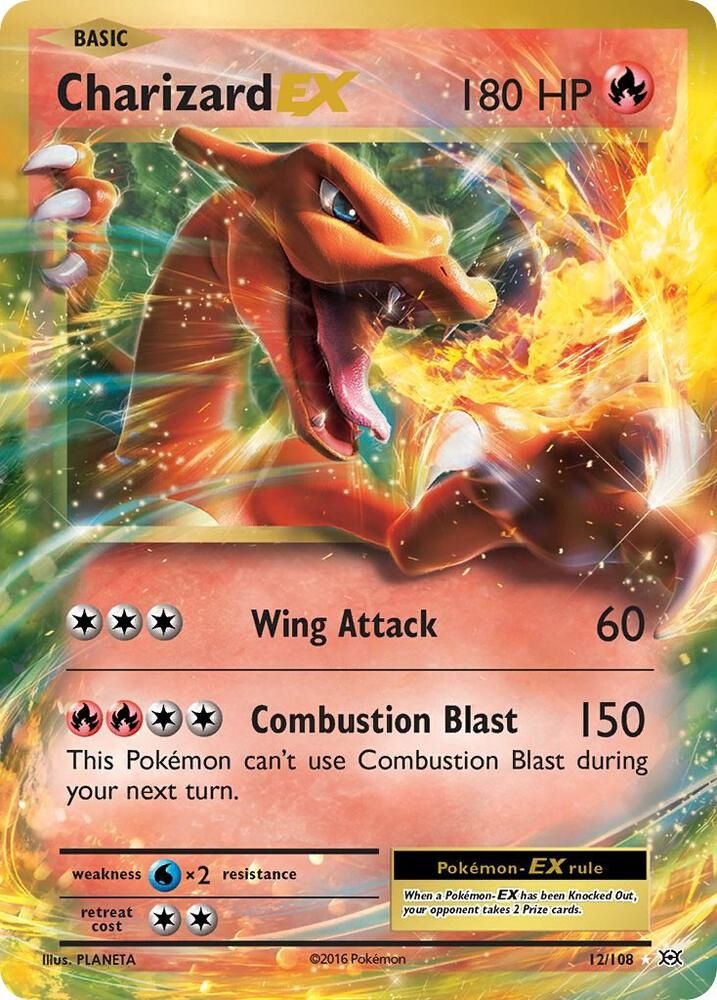 POKEMON CHARIZARD EX LP 12/108 UR