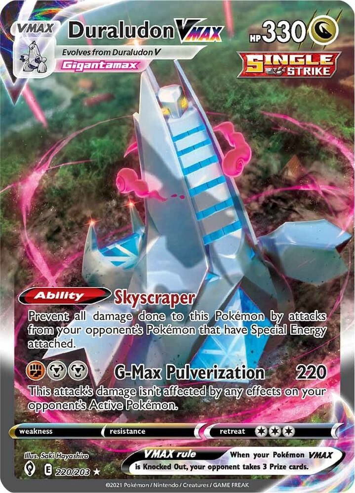 POKEMON DURALUDON VMAX 220/203 ALT ART