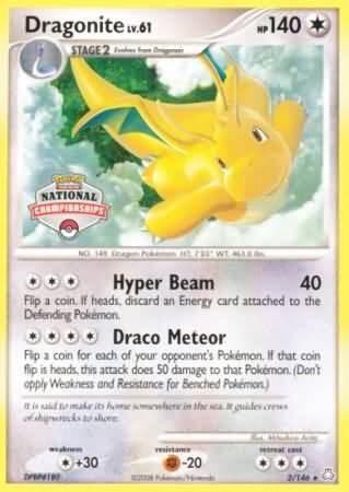POKEMON DRAGONITE D 002/146 PROMO
