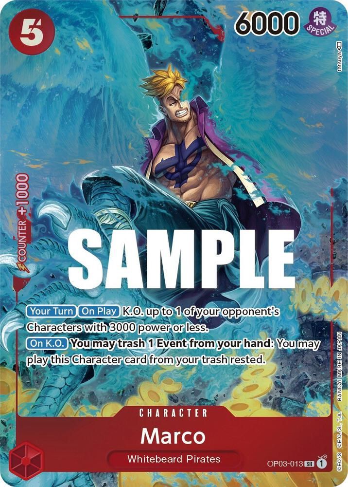 ONE PIECE MARCO OP03-013 ALT ART