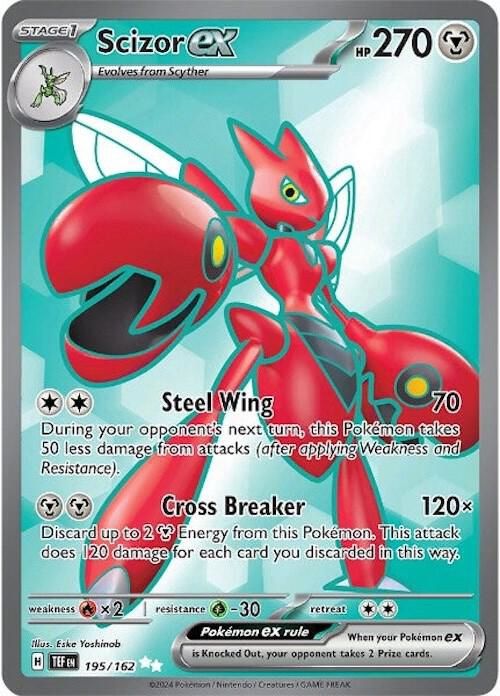 POKEMON SCIZOR EX 195/162