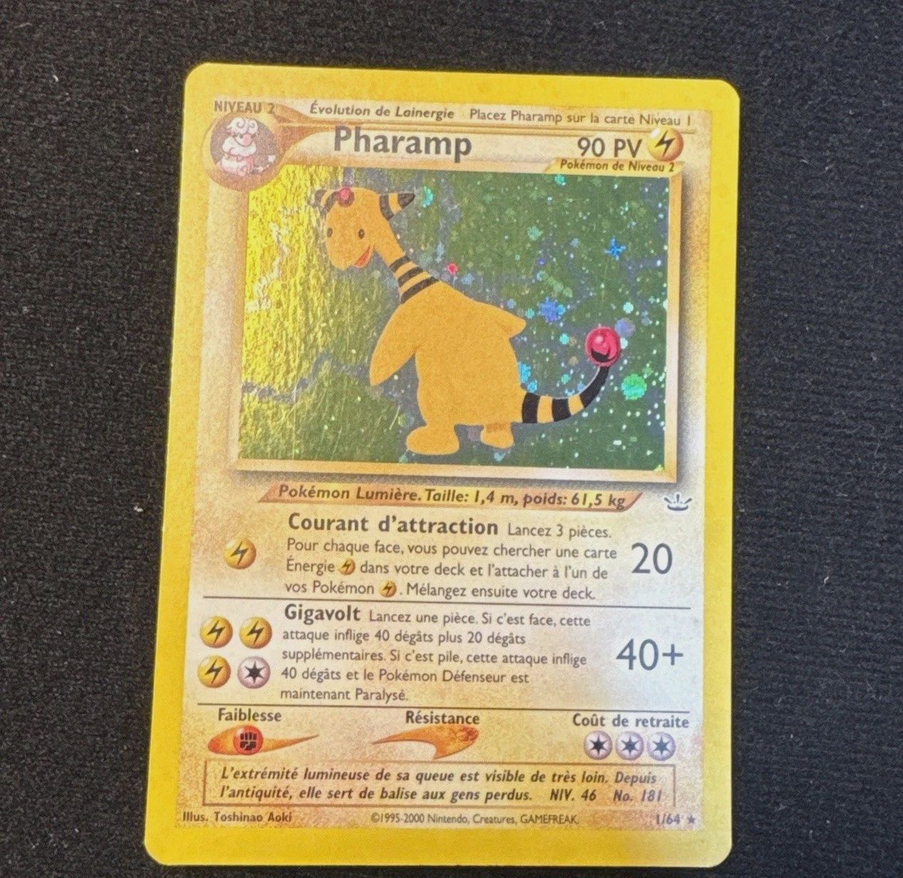POKEMON PHARAMP HP 1/111 FRENCH LANGUAGE HOLO