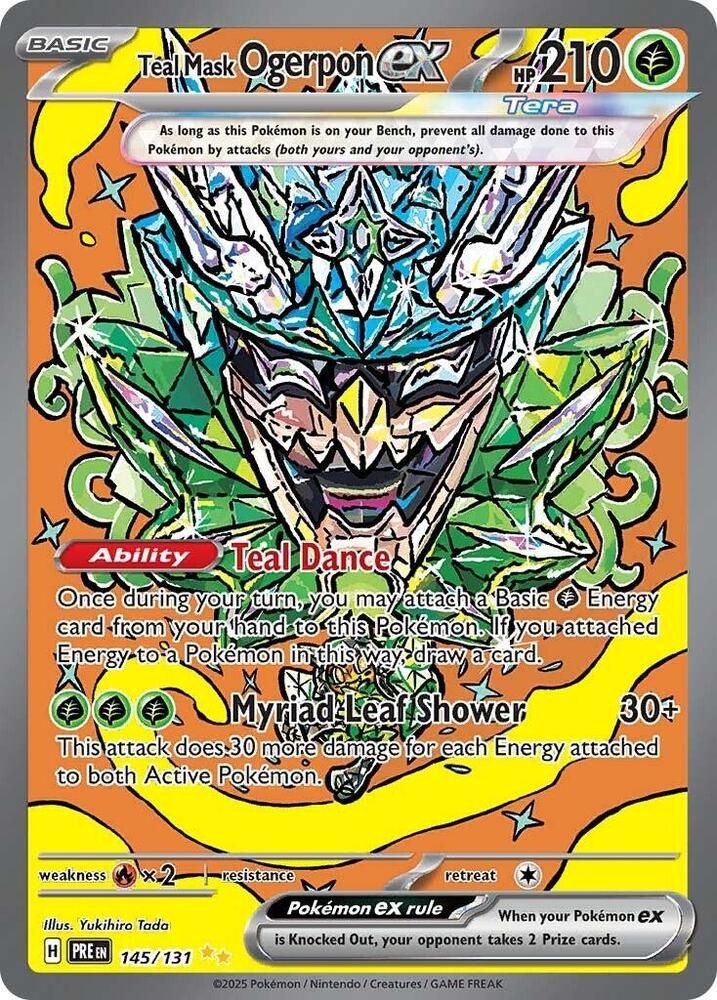 POKEMON TEAL MASK OGERPON EX 145/131  SPECIAL ILLUSTRATION