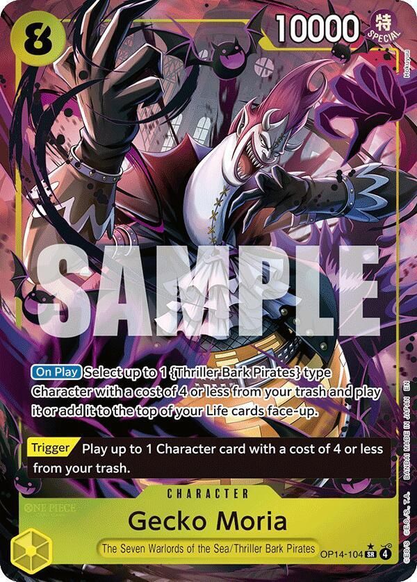 ONE PIECE GECKO MORIA OP14-104 ALT ART