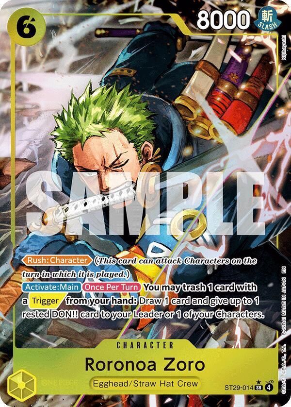 ONE PIECE RORONOA ZORO ST29-014 ALT ART