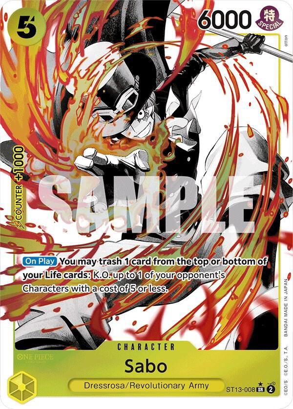 ONE PIECE SABO ST13-008 ALT ART
