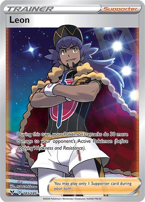 POKEMON LEON TRAINER 182/185 FULL ART