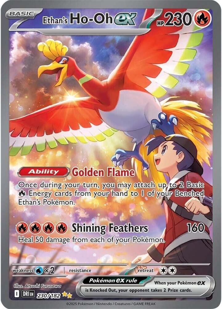 POKEMON ETHANS HO OH EX 230/182