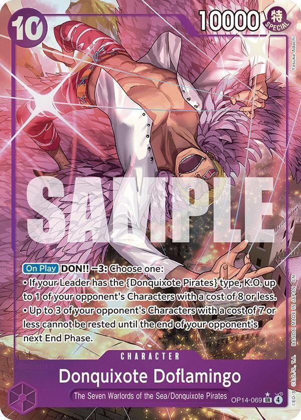 ONE PIECE DONQUIXOTE DOFLAMINGO OP14-069 ALT ART