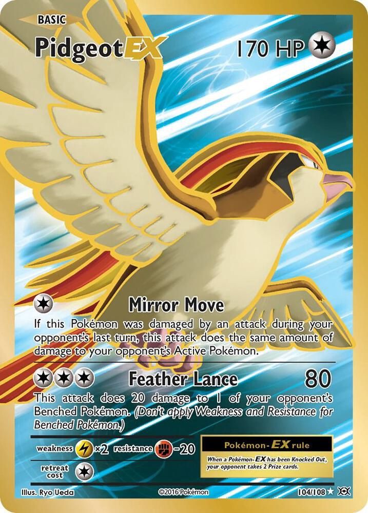 POKEMON PIDGEOT EX 104/108 UR
