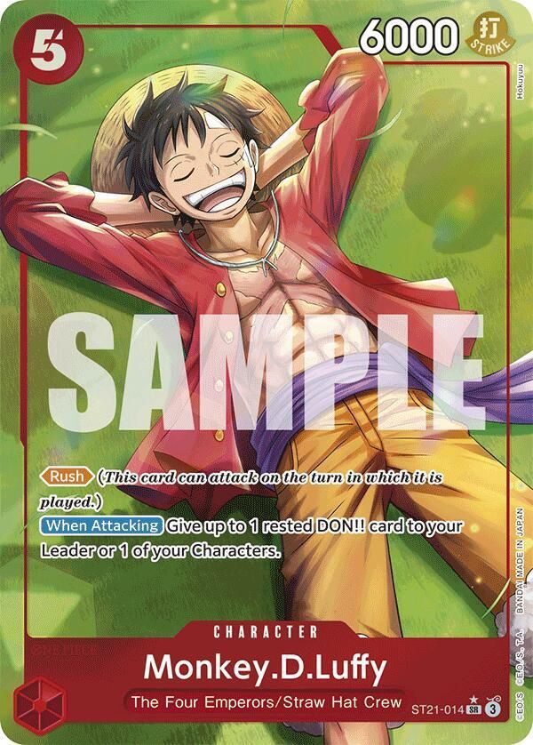 ONE PIECE MONKEY.D.LUFFY ST21-014 ALT ART