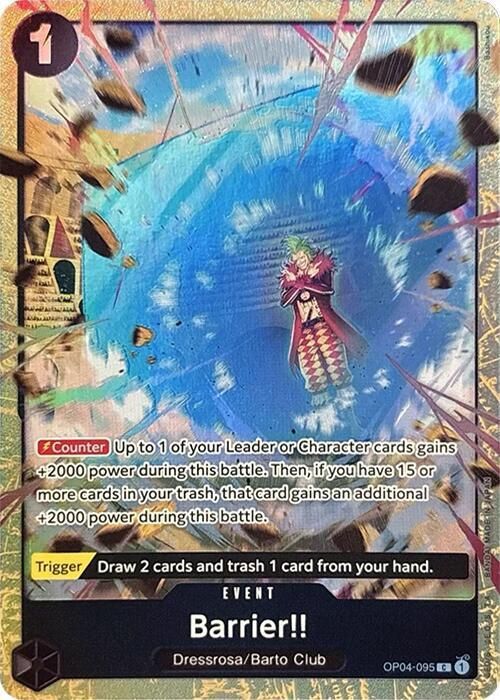 ONE PIECE BRRIER!! OP04-095 ALT ART PRB2