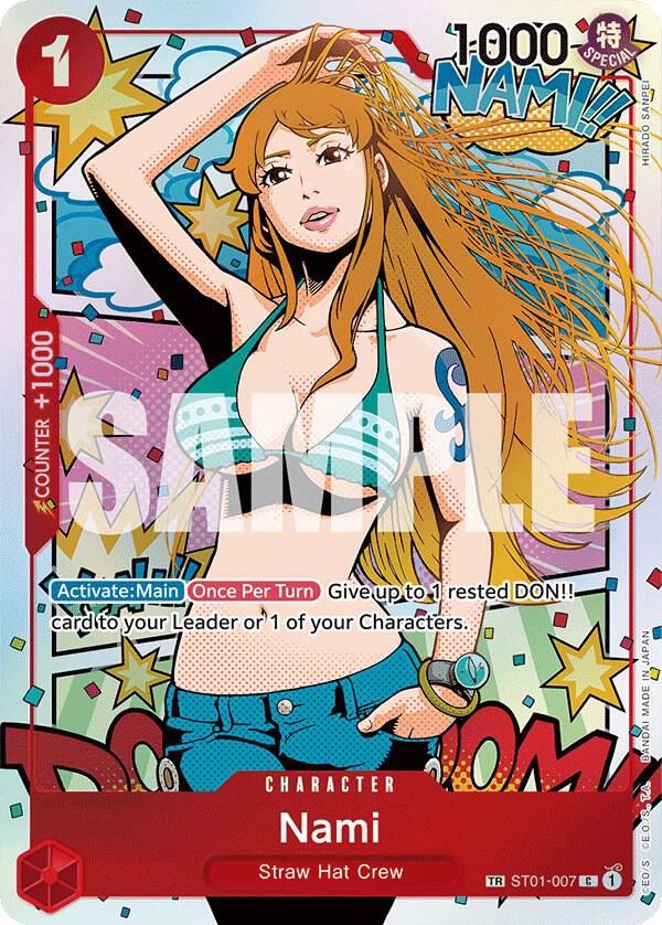 ONE PIECE NAMI ST01-007 TREASURE RARE