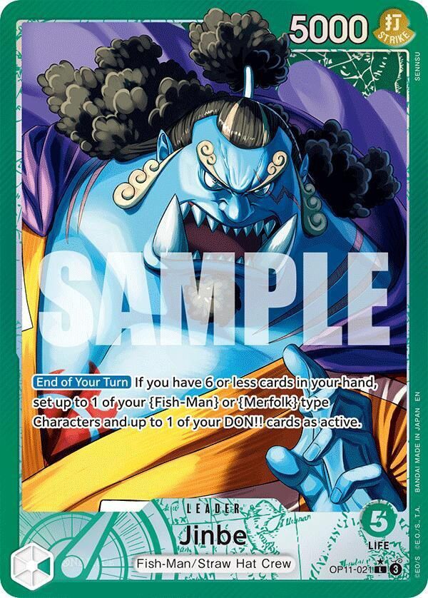 ONE PIECE JINBE OP11-021 LEADER ALT ART