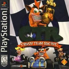 PS1 CTR CRASH TEAM RACING BLACK LABEL CIB