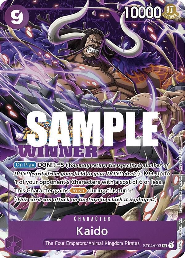 ONE PIECE KAIDO ST04-003 TREASURE CUP WINNER  PACK