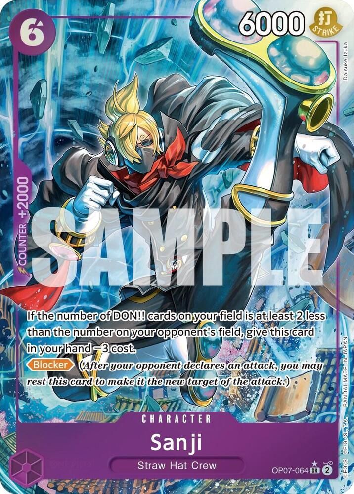 ONE PIECE SANJI OP07-064 ALT ART