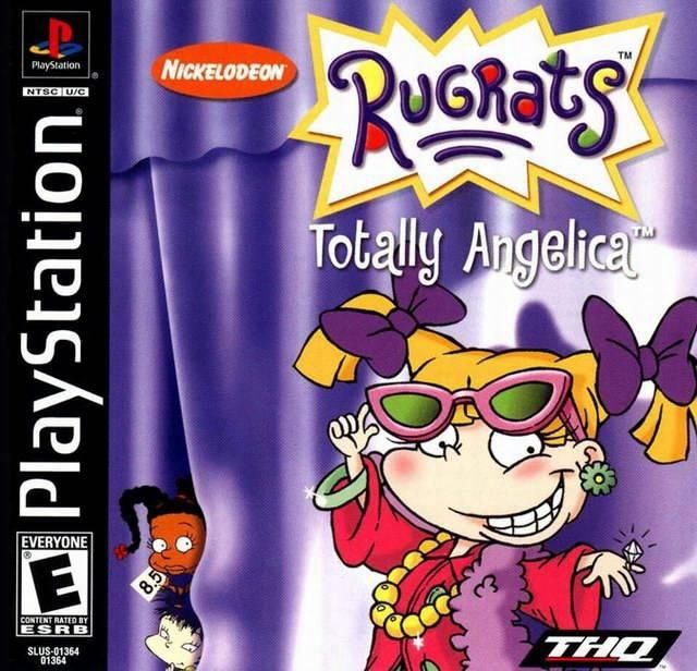 PS1 RUGRATS TOTALLY ANGELICA BLACK LABEL CIB