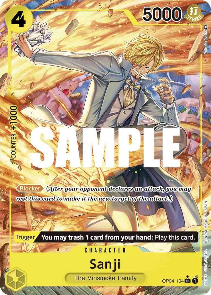 ONE PIECE SANJI OP04-104 ALT ART