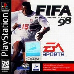 PS1 FIFA ROAD TO WORLD CUP 98 BLACK LABEL CIB
