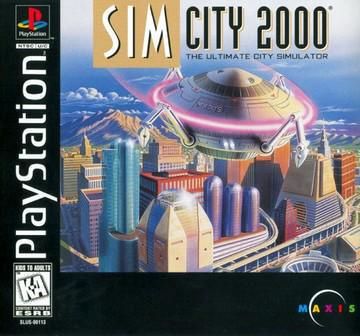 PS1 SIM CITY 2000 BLACK LABEL CIB