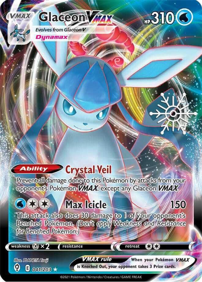 POKEMON GLACEON VMAX 041/203 UR (HOLIDAY CALENDAR)