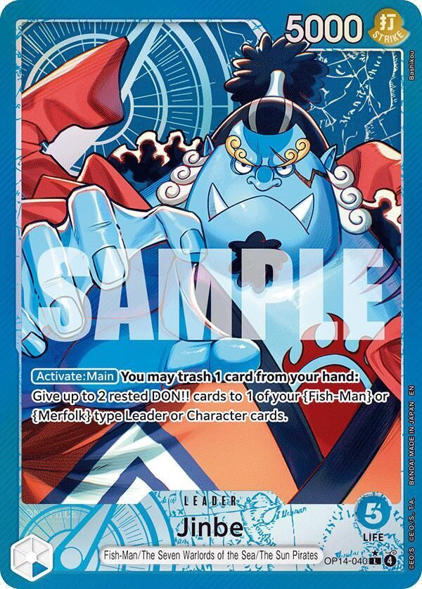 ONE PIECE JINBE LEADER ALT ART OP14-040