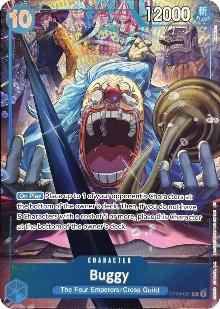 ONE PIECE BUGGY OP09-051 ALT ART 2ND ANNIVERSARY SET ENGLISH