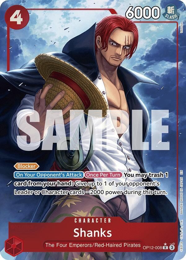 ONE PIECE SHANKS ALT ART 0P12-008