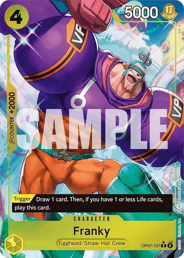 ONE PIECE FRANKY OP07-107 ALT ART